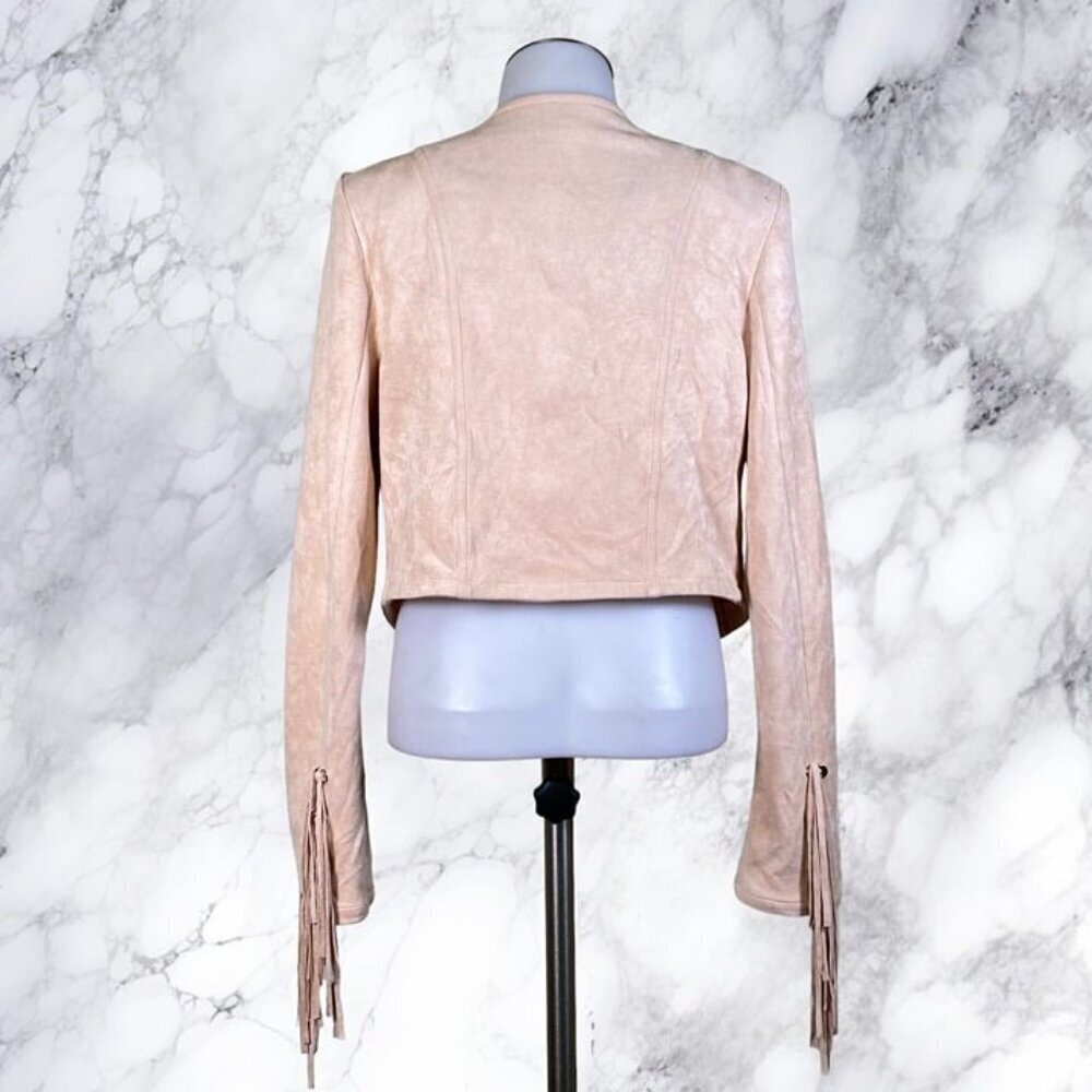 NBD Tyler Fringe Jacket - Blush Nude - Picture 6 of 12